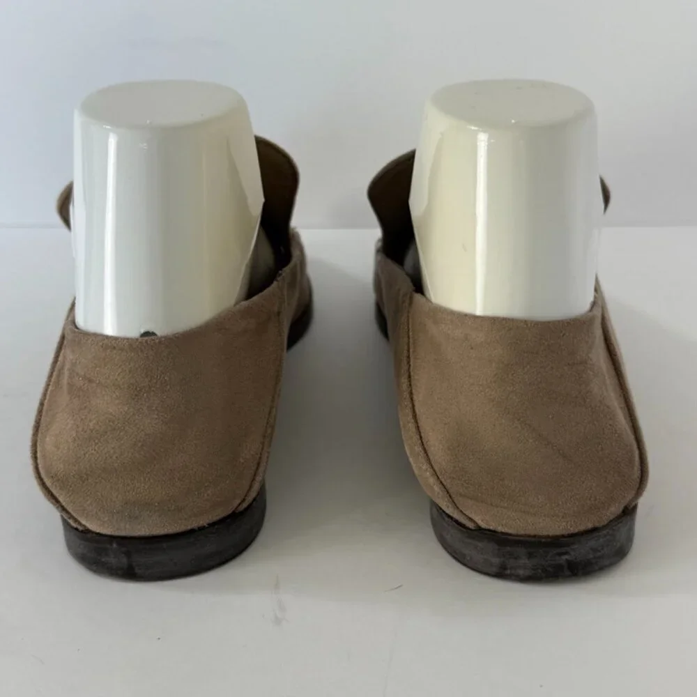 VINTAGE HAVANA Taupe Beige Polly Suede Loafers